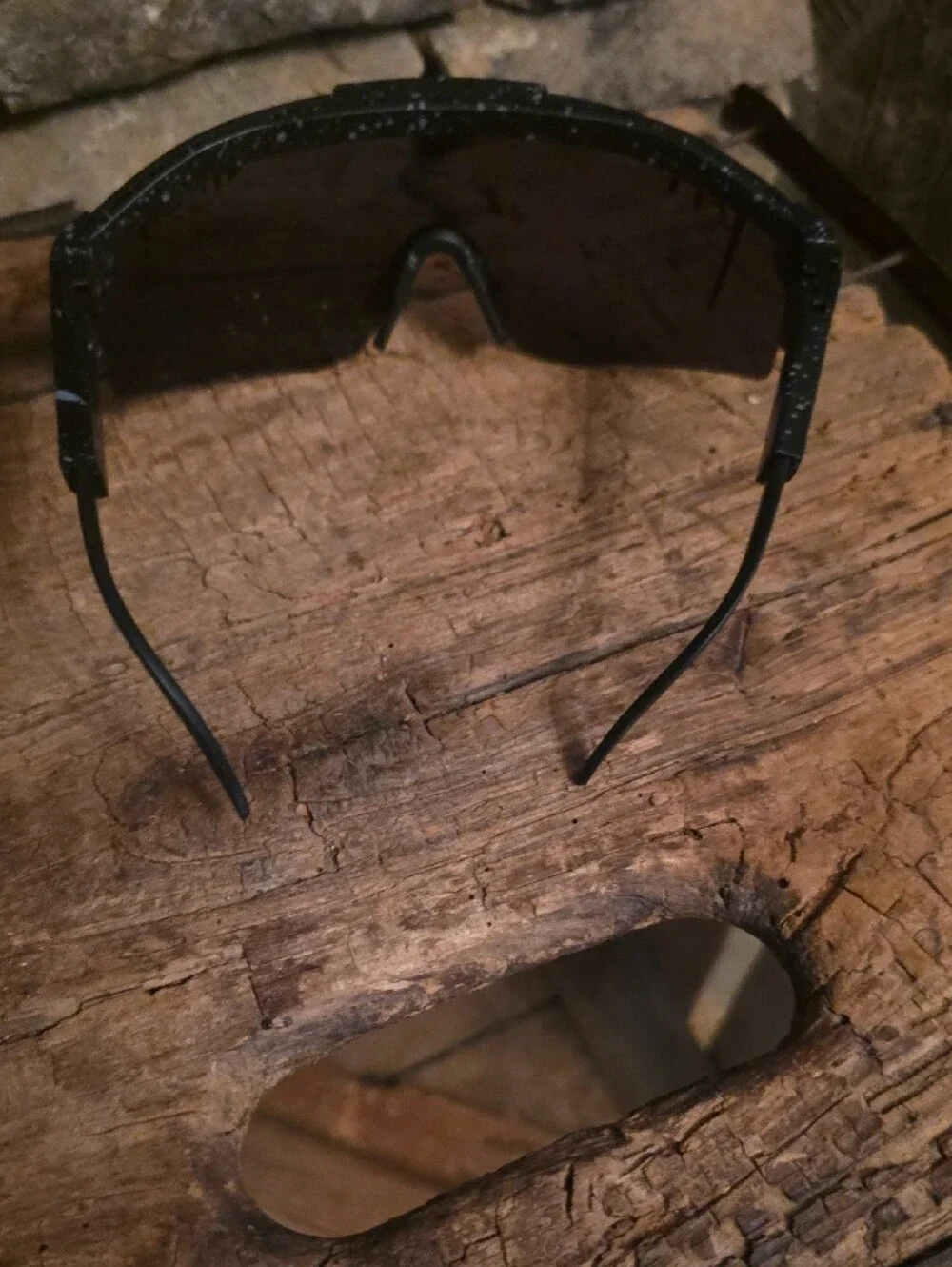 Pit Viper Black Dark Smoke Visor Sunglasses